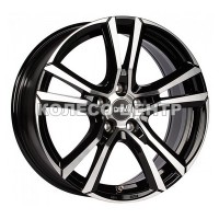 DBV Andorra 8x19 5x108 ET42 DIA70,1 (gloss black machined face)