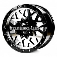 Off Road Wheels OW1458 8,5x18 5x112 ET40 DIA66,6 (gloss black milling spoke chrome rivet)