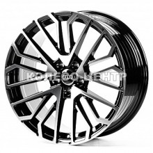 Replica Audi (A196833) 9x20 5x112 ET31 DIA66,6 (gloss black machined face)
