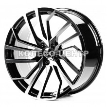 Replica Audi (A20683) 9x20 5x112 ET26 DIA66,6 (gloss black machined face)