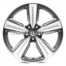Replica Audi (A5400) 8x18 5x112 ET40 DIA66,6 (gloss black machined face)