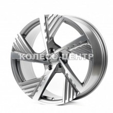 Replica Audi (A5639) 9,5x22 5x112 ET36 DIA66,6 (gloss grey machined face)