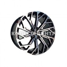 Replica Audi (A624) 10x22 5x112 ET20 DIA66,6 (black machined face)