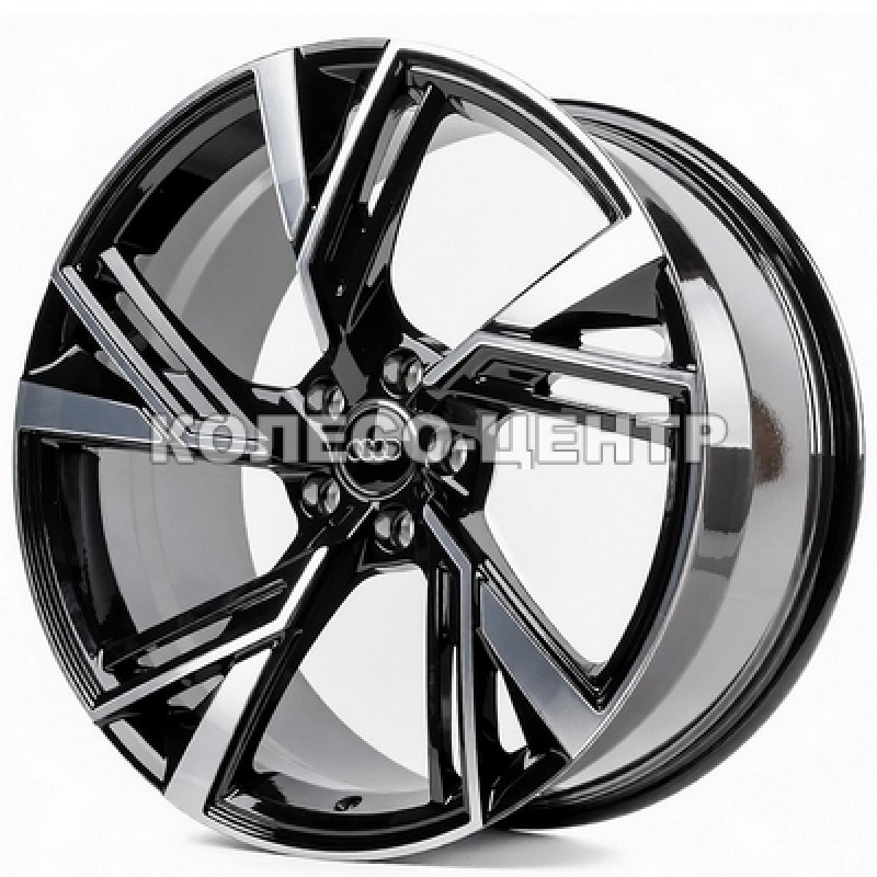 Replica Audi (AU6105) 9x20 5x112 ET25 DIA66,6 (black machined face)