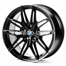 Replica BMW (B18492) 8x18 5x112 ET25 DIA66,6 (satin black lip polished)