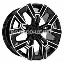 Replica BMW (B3446) 10x20 5x112 ET46 DIA66,6 (gloss black machined face)
