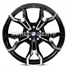 Replica BMW (B5596) 8x20 5x112 ET27 DIA66,6 (gloss black machined face)