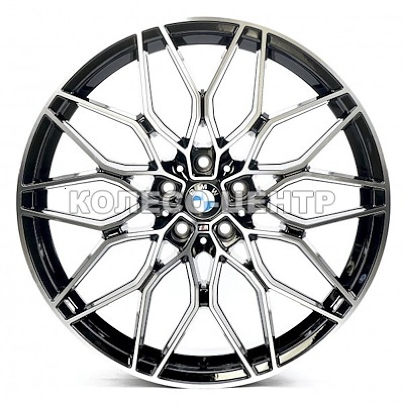 Replica BMW (B872) 9,5x20 5x120 ET40 DIA72,6 (black machined face)