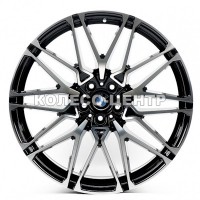 Replica BMW (B996) 9,5x22 5x112 ET37 DIA66,6 (gloss black dark machined face)