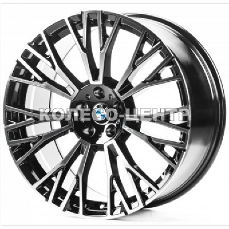 Replica BMW (BM269) 9,5x22 5x112 ET35 DIA66,6 (black machined face)