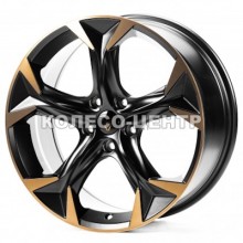 Replica Cupra (CUP361) 8x18 5x112 ET45 DIA57,1 (satin black machined spokes bronze coating)