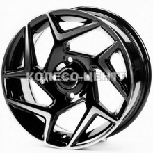Replica Ford (FD561) 6,5x17 4x100 ET40 DIA73,1 (black machined face)