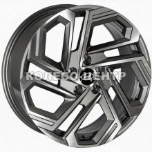 Replica Hyundai (HND345) 7,5x18 5x114,3 ET51 DIA67,1 (gun metal machined face)