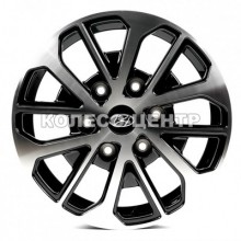 Replica Hyundai (HND6128) 6,5x17 6x139,7 ET56 DIA92,5 (gloss black machined face)