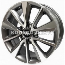 Replica Hyundai (HND7030) 7x17 5x114,3 ET52 DIA67,1 (gun metal machined face)
