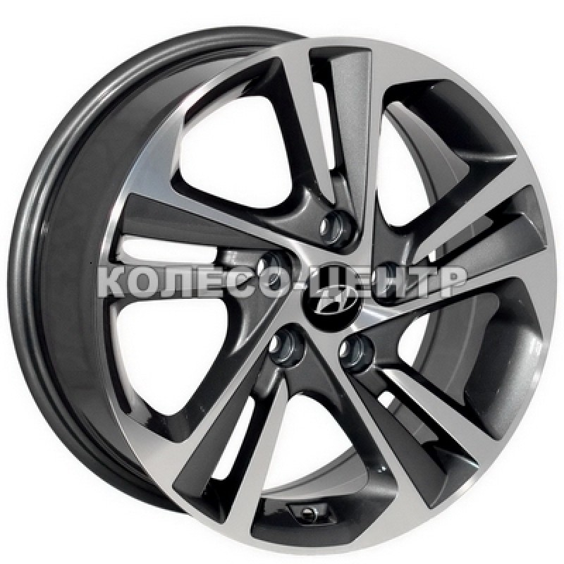 Replica Hyundai (HND7108) 7x17 5x114,3 ET53 DIA67,1 (gun metal machined face)