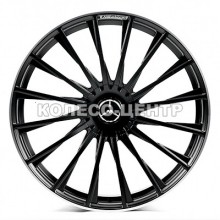 Replica Mercedes (MR225) 10,5x21 5x112 ET50 DIA66,6 (satin black lip polished)