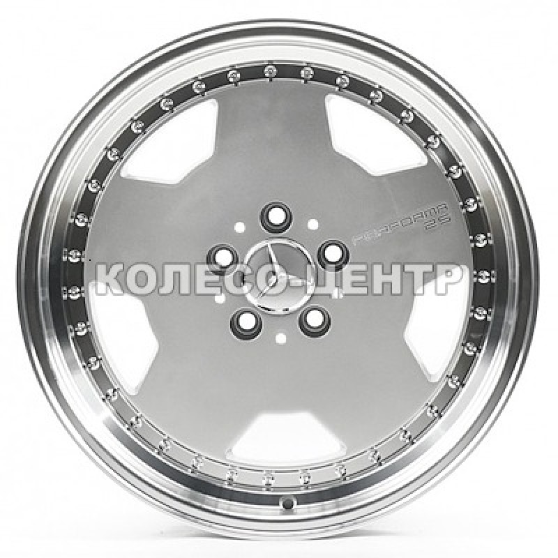 Replica Mercedes (MR5852) 9x18 5x112 ET25 DIA66,6 (silver lip polished)