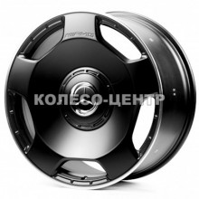 Replica Mercedes (MR63) 10x22 5x130 ET36 DIA84,1 (satin black lip polished)