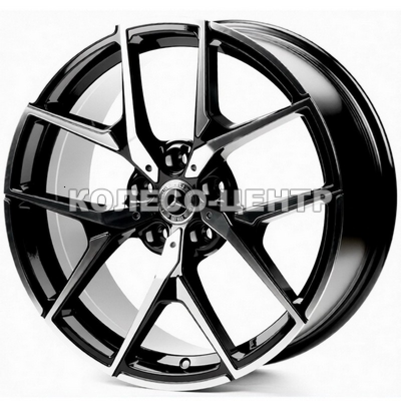 Replica Mercedes (MR838) 8,5x20 5x112 ET38 DIA66,6 (black machined face)