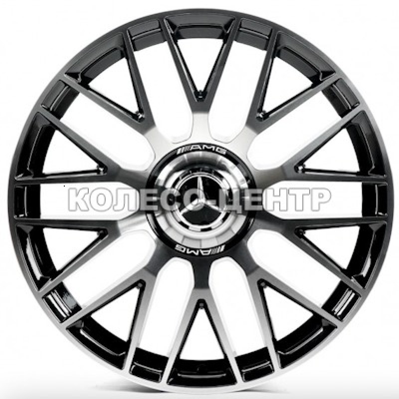 Replica Mercedes (MR932) 11,5x22 5x112 ET47 DIA66,6 (satin black lip polished)