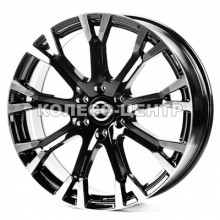 Replica Nissan (NS3269) 8x22 6x139,7 ET30 DIA78,1 (black machined face)