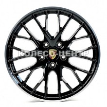 Replica Porsche (PR3083) 11,5x20 5x130 ET69 DIA71,6 (gloss black machined lip)