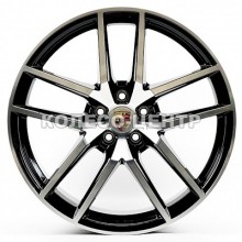 Replica Porsche (PR590) 10x20 5x112 ET19 DIA66,6 (gloss black machined face)