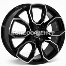 Replica Skoda (SK690) 7x17 5x112 ET45 DIA57,1 (black machined face)