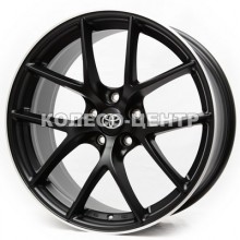 Replica Toyota (R889) 9,5x19 5x114,3 ET38 DIA73,1 (satin black machined lip)