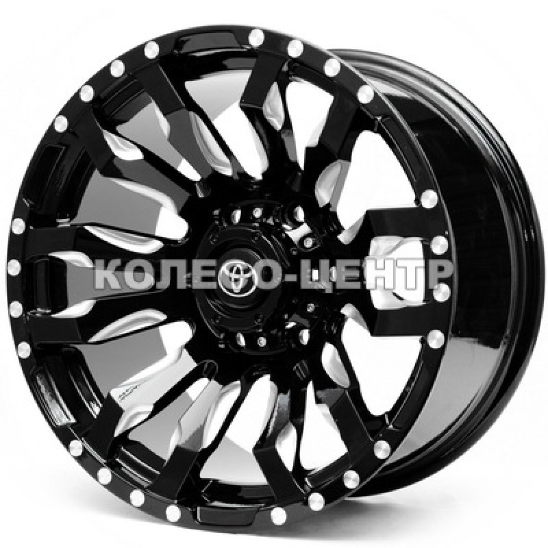 Replica Toyota (RD-615) 9x17 6x139,7 ET0 DIA110,1 (matt black milling spokes)