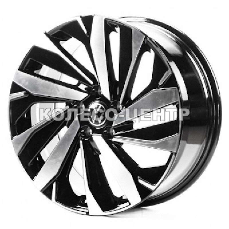 Replica Volkswagen (VV18423) 8x18 5x112 ET44 DIA57,1 (gloss black machined face)