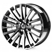 Replica Volkswagen (VV18703) 8x18 5x112 ET44 DIA57,1 (gloss black machined face)