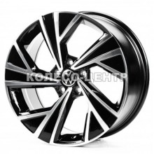 Replica Volkswagen (VV3484) 8x18 5x112 ET44 DIA57,1 (black machined face)