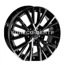 Replica Volkswagen (VV5213) 6,5x15 5x112 ET35 DIA57,1 (black machined face)