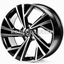 Replica Volkswagen (VW3484) 7,5x17 5x112 ET35 DIA57,1 (black machined)