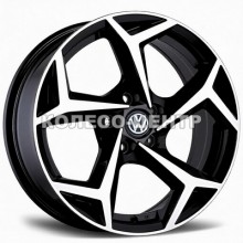 Replica Volkswagen (VW687) 6,5x15 5x112 ET35 DIA57,1 (black machined face)