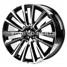 Replica Volvo (V22670) 9x22 5x108 ET38,5 DIA63,4 (gloss black machined face)