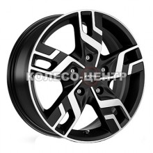 Ronal R64 7x17 5x108 ET46 DIA65,1 (jet black matt front diamond cut)